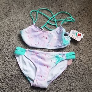 Two piece girls bathing suit new with tags